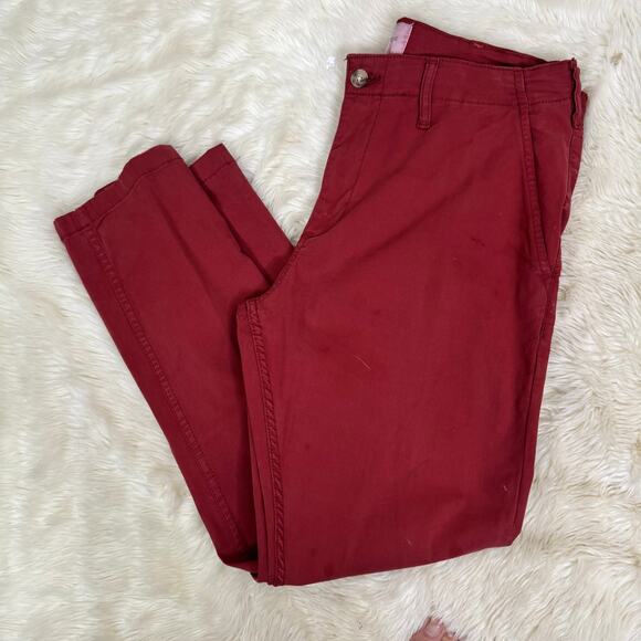 Sun + Stone Men's Dewy Slim-Straight Rust Chino Pants Size 34 x 30 - Picture 8 of 11